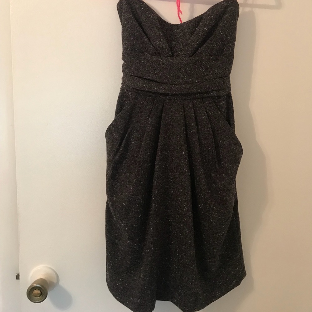 Strapless Mystic party dress (grey/silver tones)